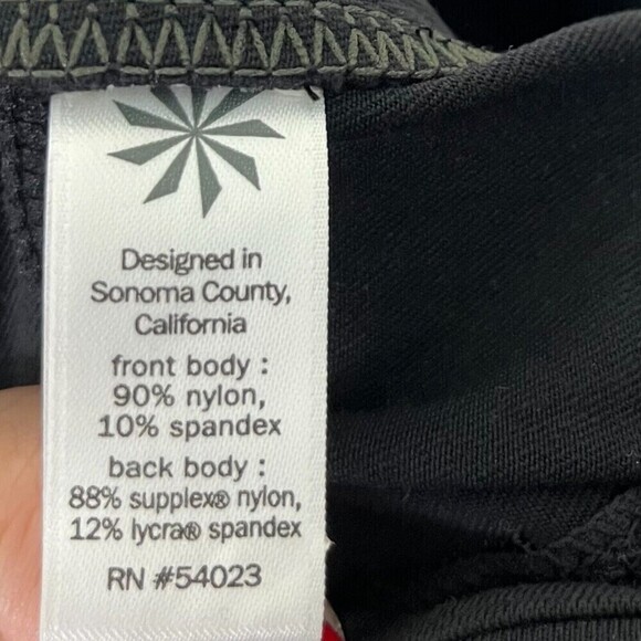 Athleta Highline Hybrid Ankle Tight Olive Black Size 2 Stretch Ponte Leggings - Picture 12 of 13